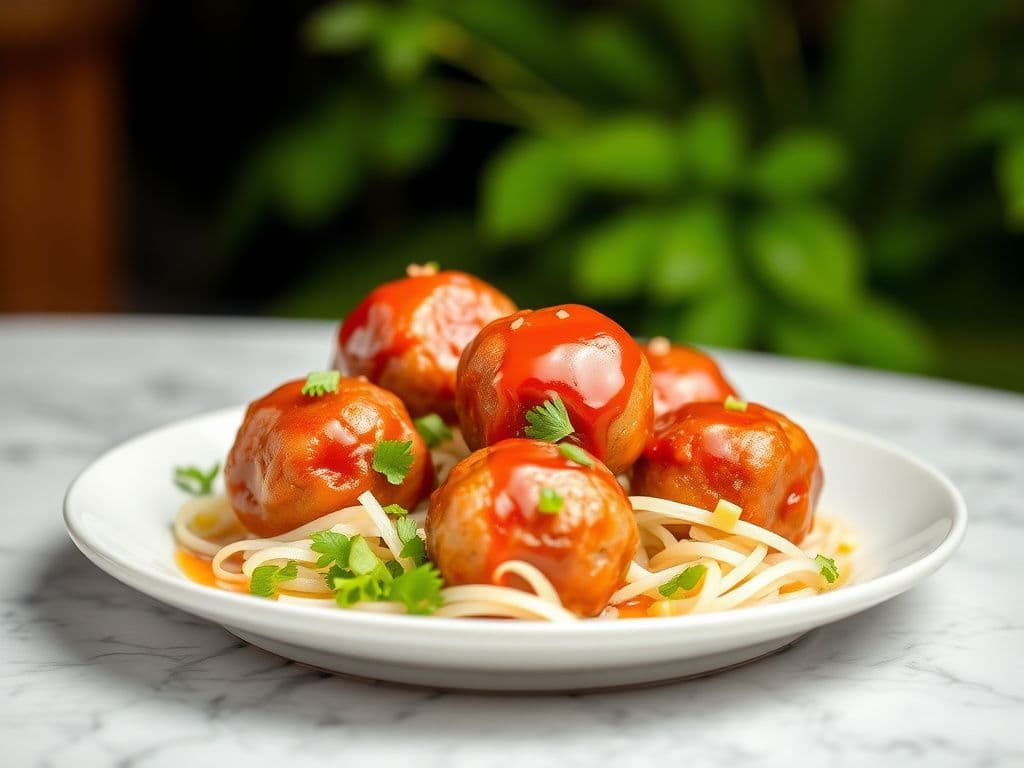 Honey Sriracha Meatballs