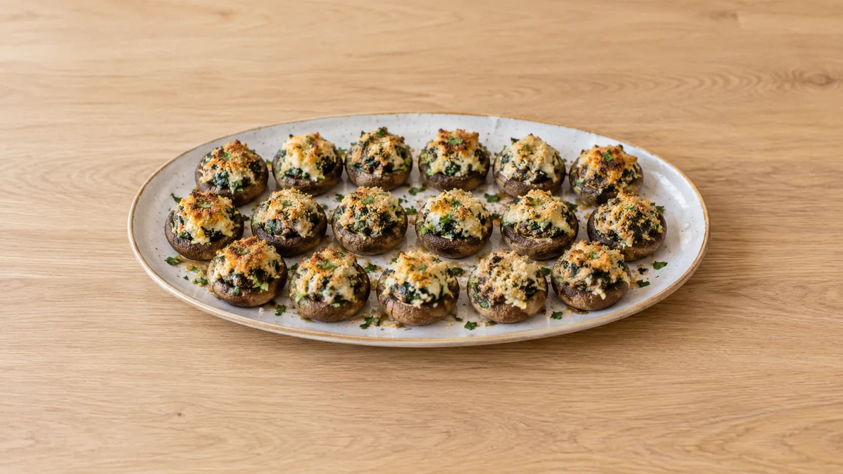 Spinach Stuffed Mushrooms