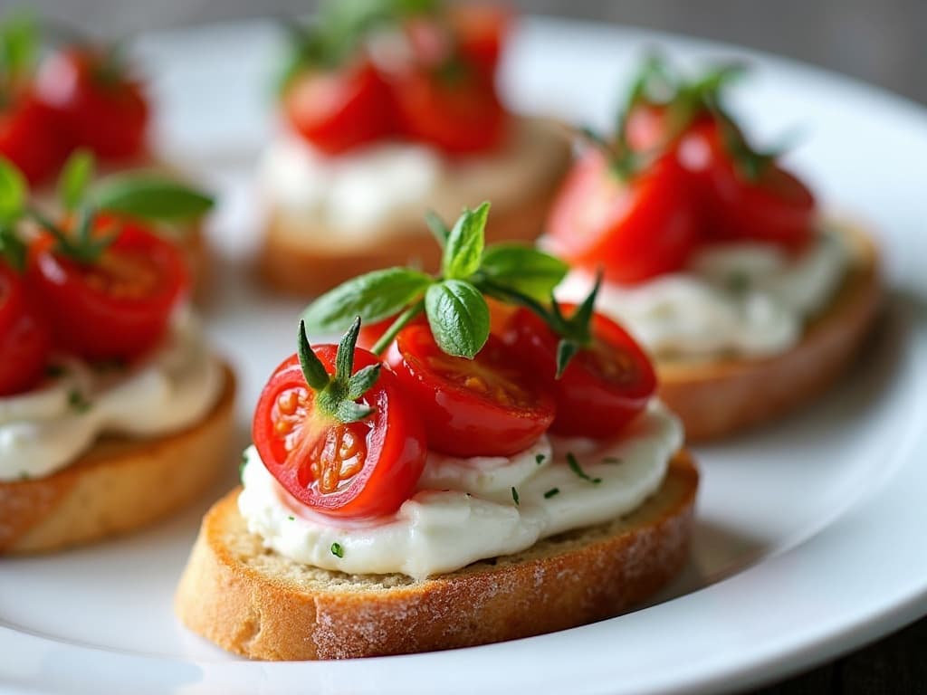 Whipped Feta Crostini with Roasted Tomatoes
