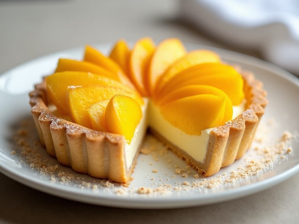 Mango Tart with Coconut Pastry Cream