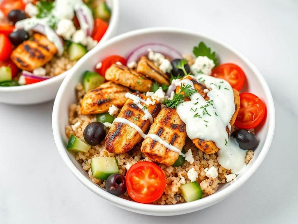 Greek Chicken Power Bowls
