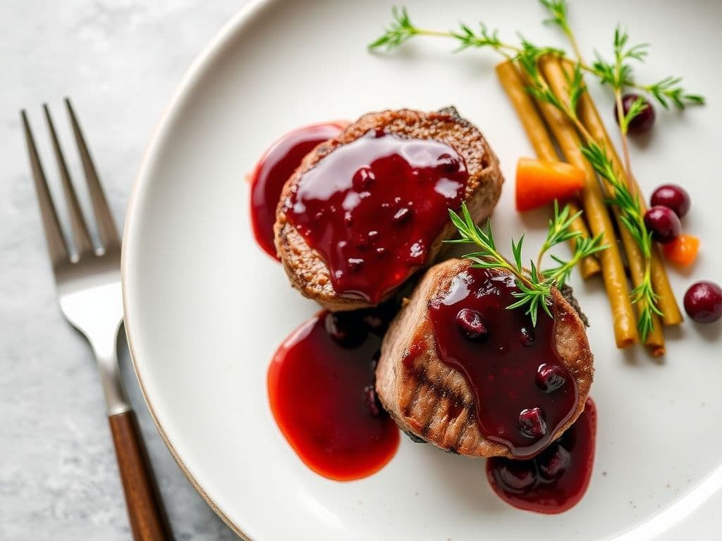 Grilled Venison Steaks with Juniper Berry Sauce
