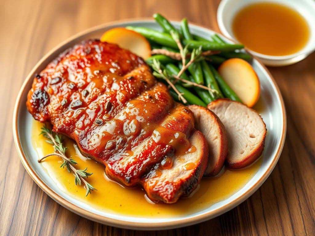 Honey Mustard Glazed Duck Breast