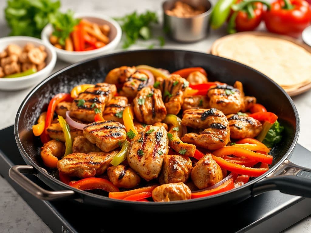 Blackstone Grilled Chicken Fajita Skillet