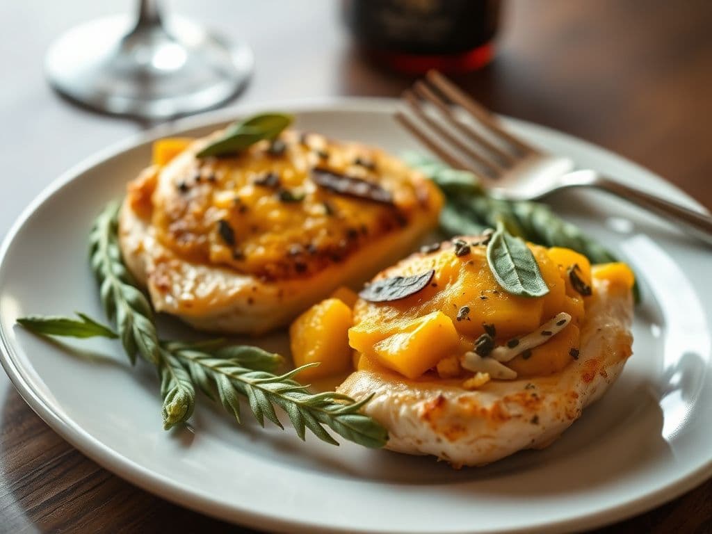 Butternut Squash Stuffed Chicken Breast