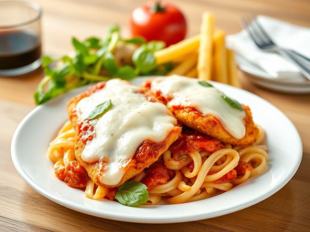 Chicken Parmigiana Pasta Bake