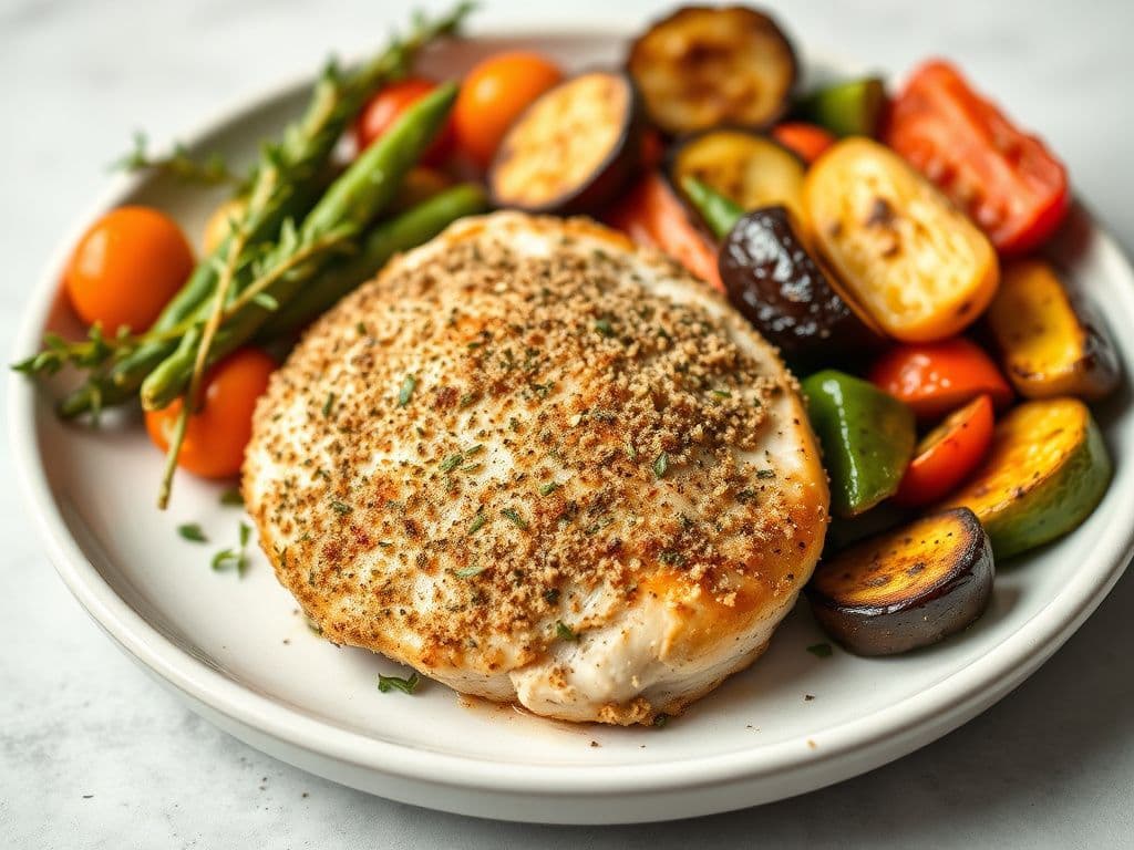 Herb-Crusted Chicken with Roasted Vegetables