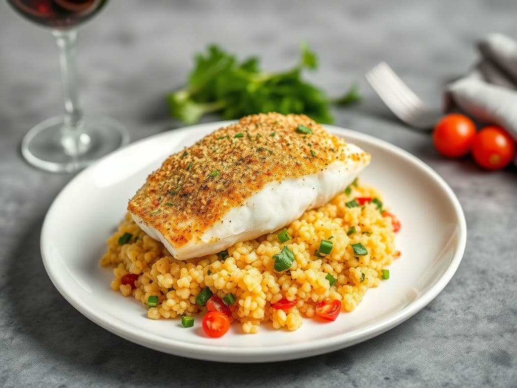 Mediterranean Herb-Crusted Cod
