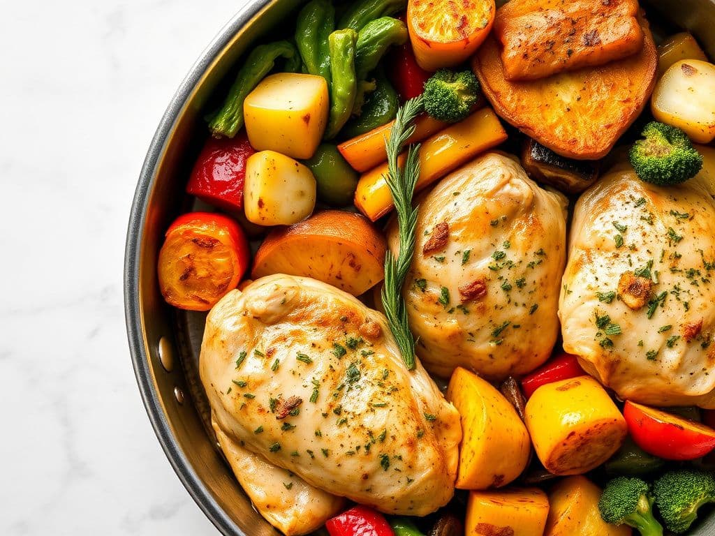 One-Pan Lemon Herb Chicken and Vegetables