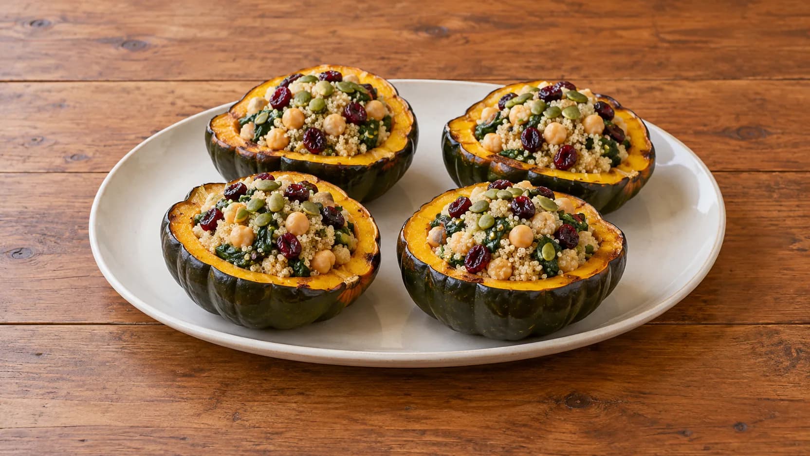 Quinoa Stuffed Acorn Squash