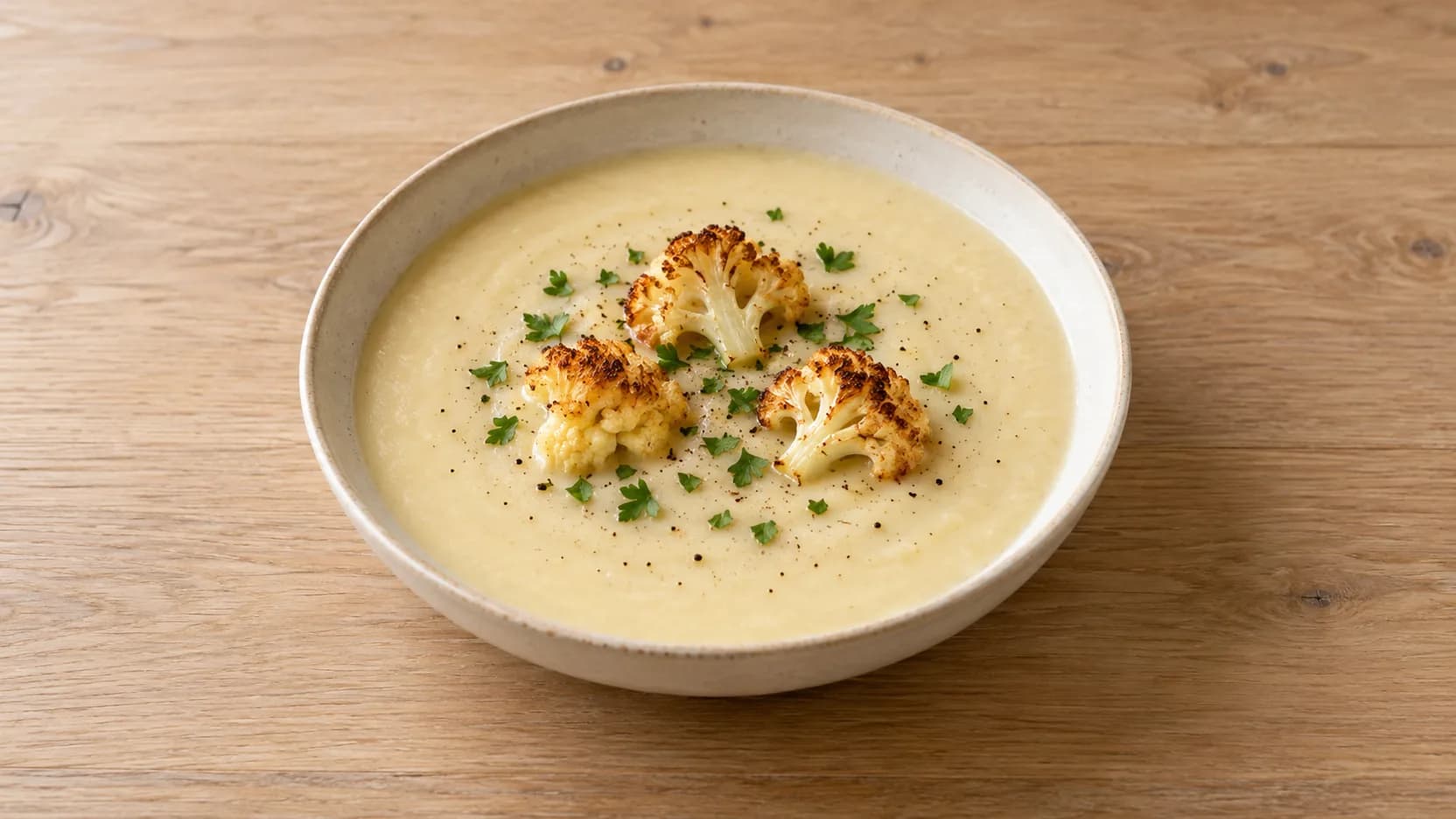 Roasted Cauliflower Soup