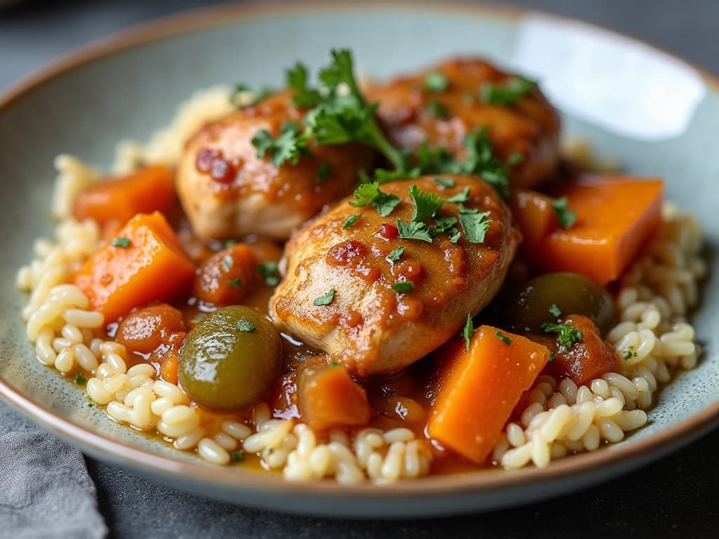 Slow Cooker Chicken and Sweet Potato Stew