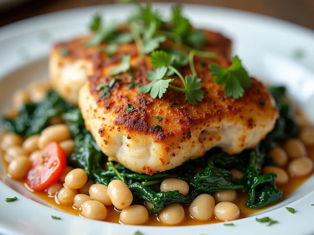 Slow Cooker Tuscan White Bean Chicken