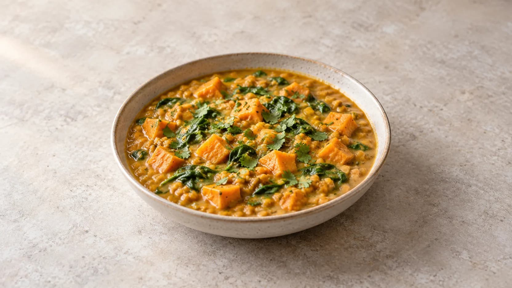 Sweet Potato Red Lentil Curry