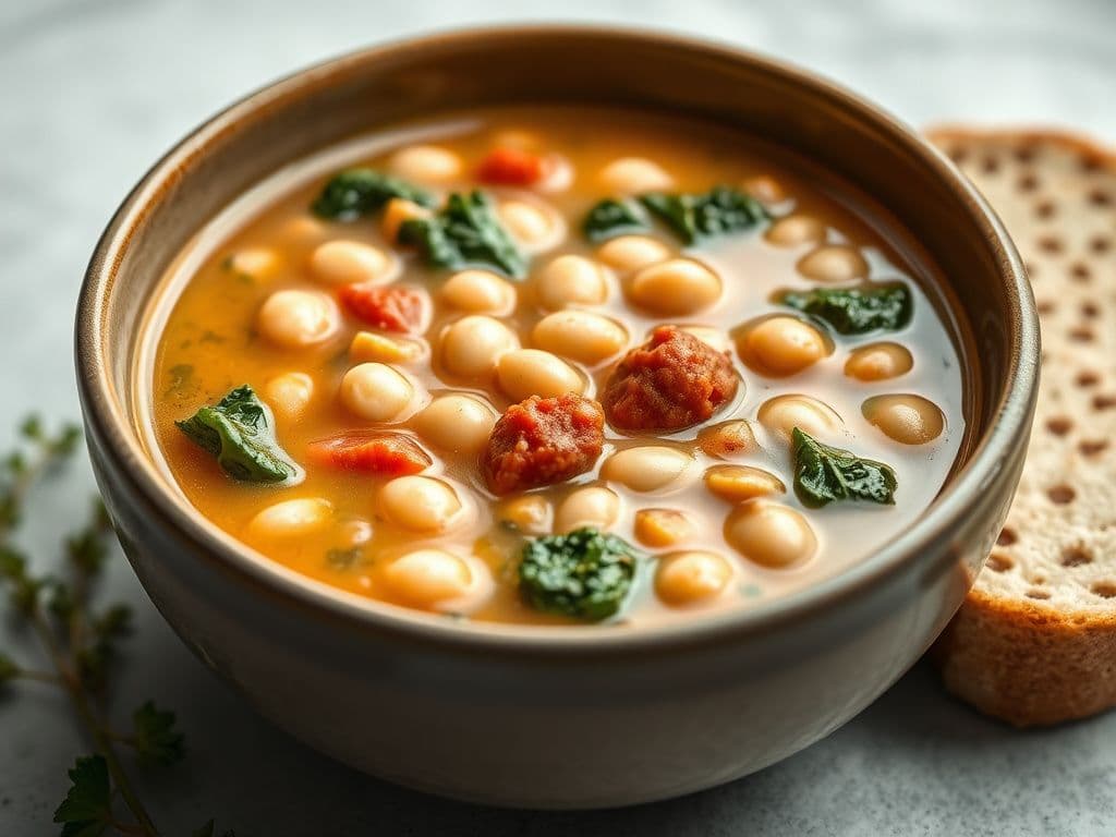 Tuscan White Bean Soup with Kale