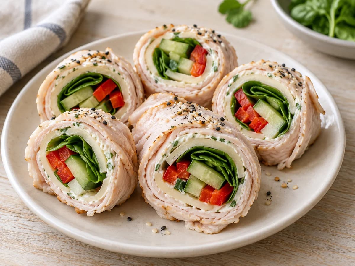 Turkey and Cheese Roll-Ups