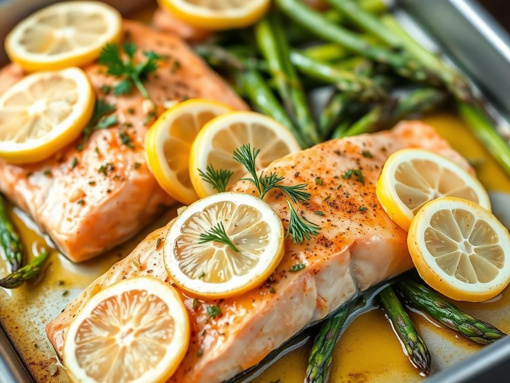 Baked Salmon with Asparagus