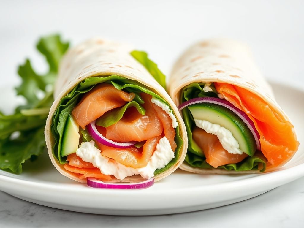 Smoked Salmon & Cream Cheese Wrap
