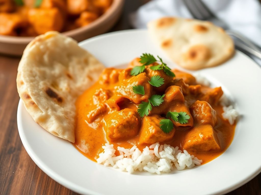 Creamy Butter Chicken with Naan