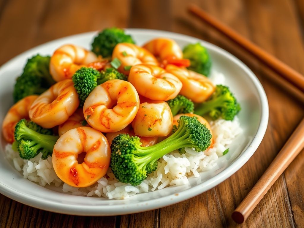 Garlic Shrimp and Broccoli Stir-Fry