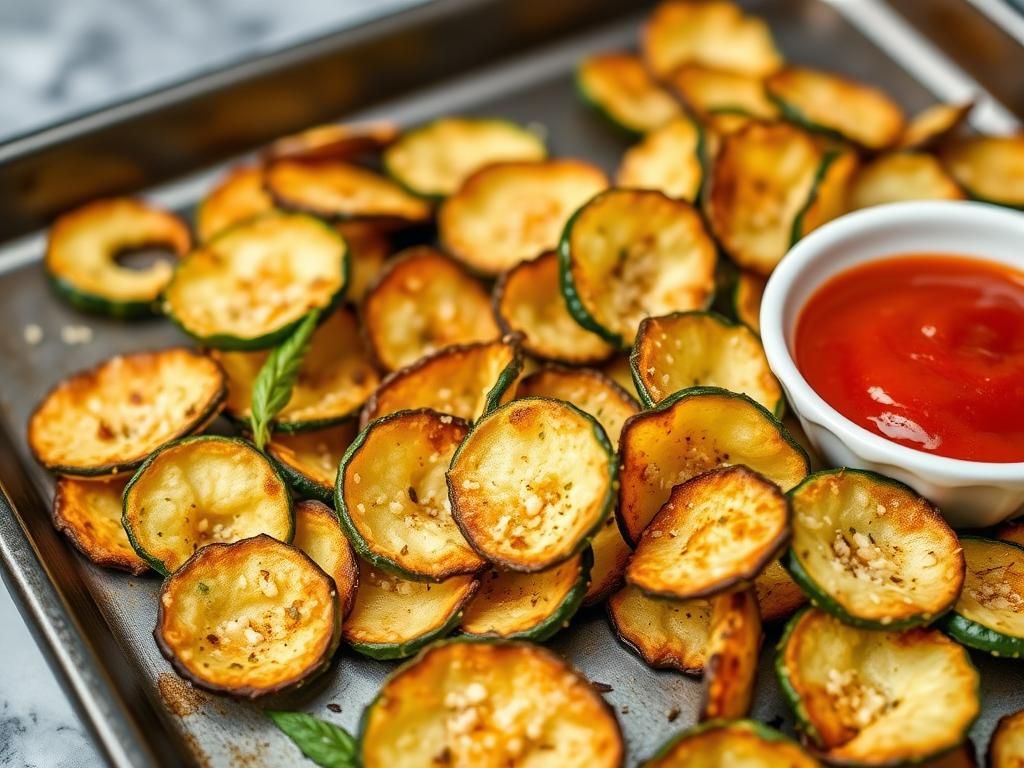 Baked Parmesan Zucchini Chips